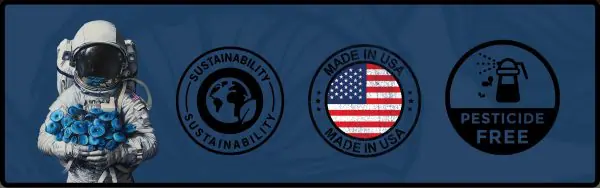 Sustainability logo with mushrooms